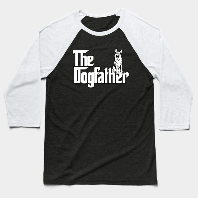 The Dogfather German Shepherd Edition 2 Baseball T-Shirt by iconicole